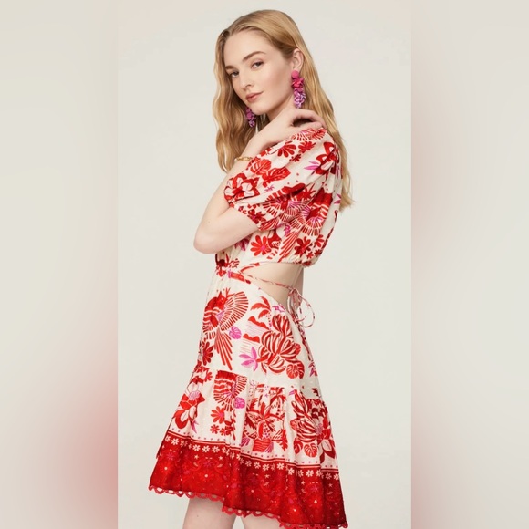 NWT! FARM Rio Rio Tiles Mini Dress - Picture 1 of 8